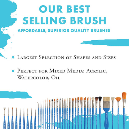Princeton Art & Brush Select Artiste Paintbrush, Size 3/4 inch, Blue