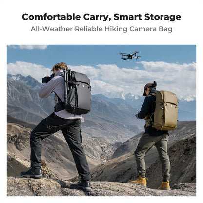 K&F CONCEPT Camera Backpack, 40L Large Capacity Camera Bag, Waterproof DSLR Camera Back Pack, Extra Large Photography Bag Backpack