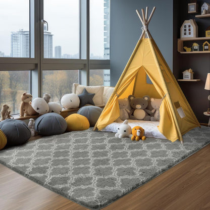 Shag Area Rug 5x7 Feet, Extra Soft High Pile Indoor Carpet for Living Room, Bedroom, Kids Room Decor