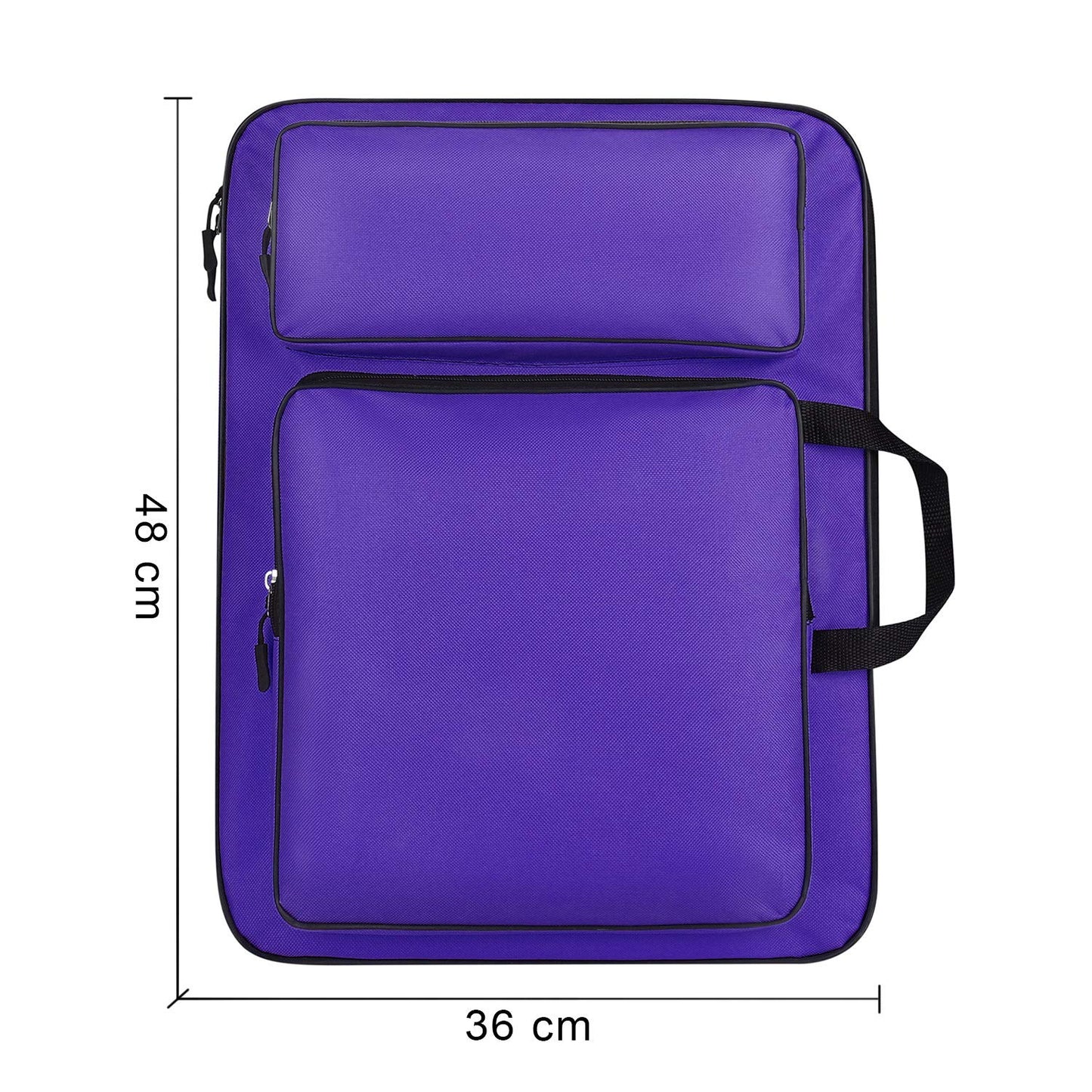 Art Portfolio Carry Case Bag Drawboard Tote Handheld Storage Portable Shoulder Lightweight Box for 8k Sketch Pad Artist Drawing Painting Supplies