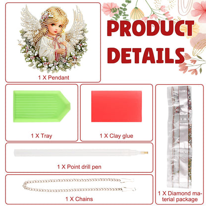 DOMROM Hanging Diamonds Art Kits for Adults, Girl DIY Special Shaped Diamond Painting, Gem Art Suncatcher Ornament for Home Window Wall Decor