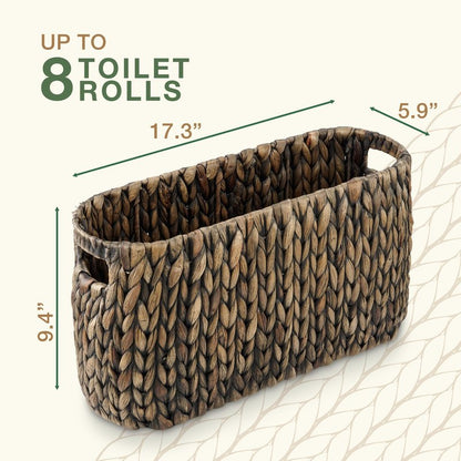 Black Toilet Paper Storage Basket