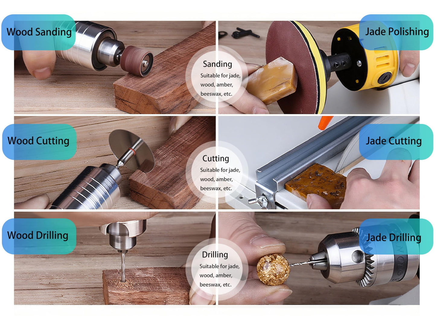 Jewelry Lapidary Rock Saw Machine, 110V 750W Lapidary Equipment with Adjustable Speed, Mini Table Saw for Cutting Grinding Drilling & Polishing Gem Stones Jade Agate Wood Beeswax