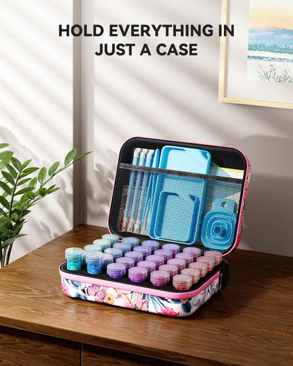 ARTDOT 30 Slots Storage Container for Diamond Art Kits for Adults, Portable Bead Storage Boxes for Diamond Painting Accessories and Tools