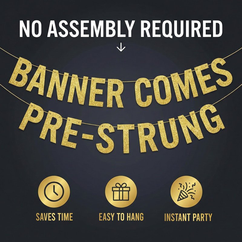 Pre-Strung Goated Since 2013 Gold Glitter Banner - 13th Birthday and Anniversary Decorations for Teen Boys and Girls - Party Supplies and Gifts