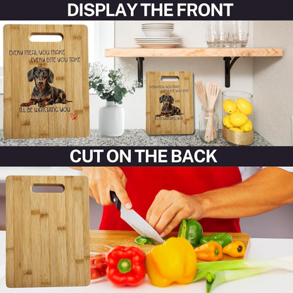 Dachshund Cutting Board and Stickers - Unique Gifts for Dachshund Lovers by Leann Michael