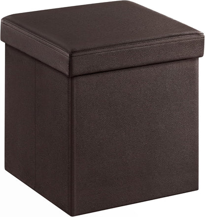 15 Inches 660 lb, ULSF10B SONGMICS MAZIE Collection - Ottoman with Storage, Footstool, Storage Ottoman, Load for Dorm