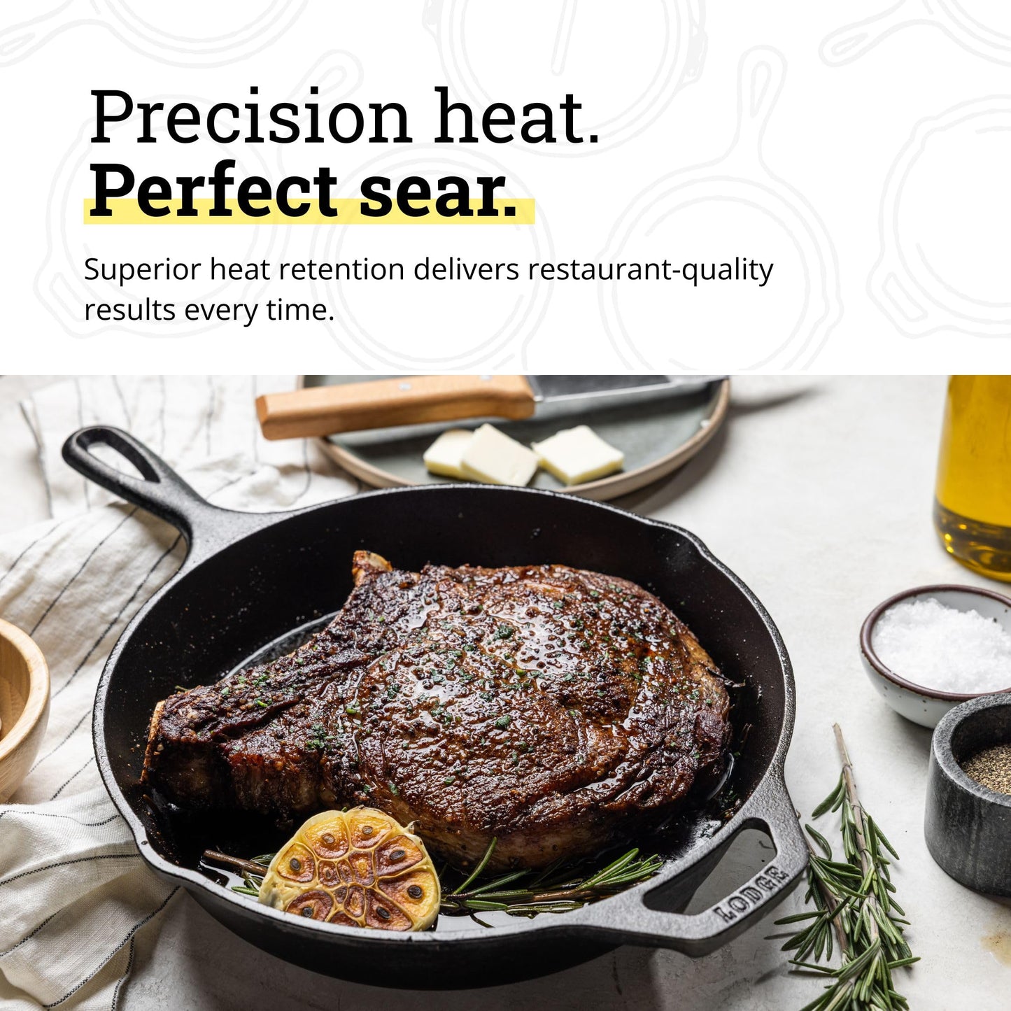 Lodge Seasoned Cast Iron Skillet - PFAS-Free, Non-Toxic Cookware - Use with an Oven, Stove, Grill, or Campfire - Naturally Non-Stick & Oven Safe - 10.25 Inches