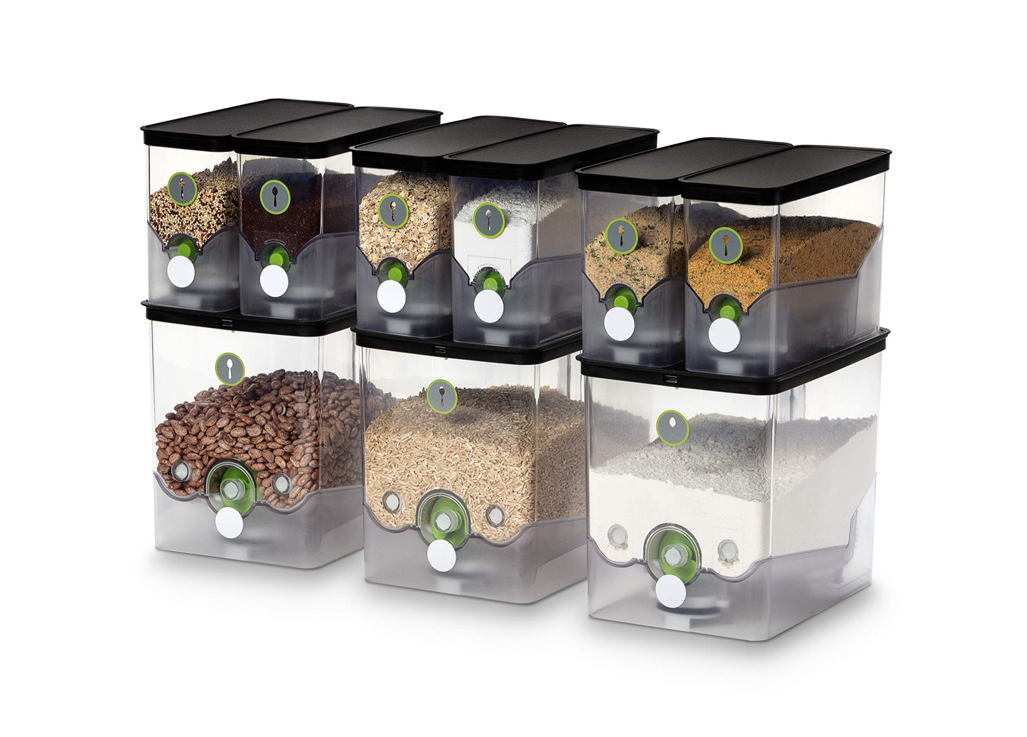 PantryChic Smart Storage System - Starter Kit - Automatically Measures & Dispenses from Storage Containers with Digital Scale Accuracy - Kitchen & Pantry Organization & Storage