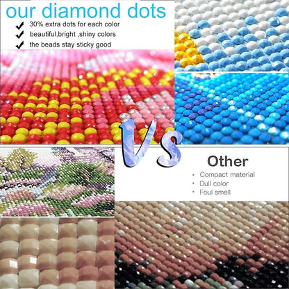 Diamond Painting Kits for Adults - 4 Pack Dragonflies, Butterfly, Bees, Bird DIY 5D Diamond Art Kits Full Drill Diamond Dots Paintings with Diamonds Gem Art and Crafts Home Decor 12x16inch