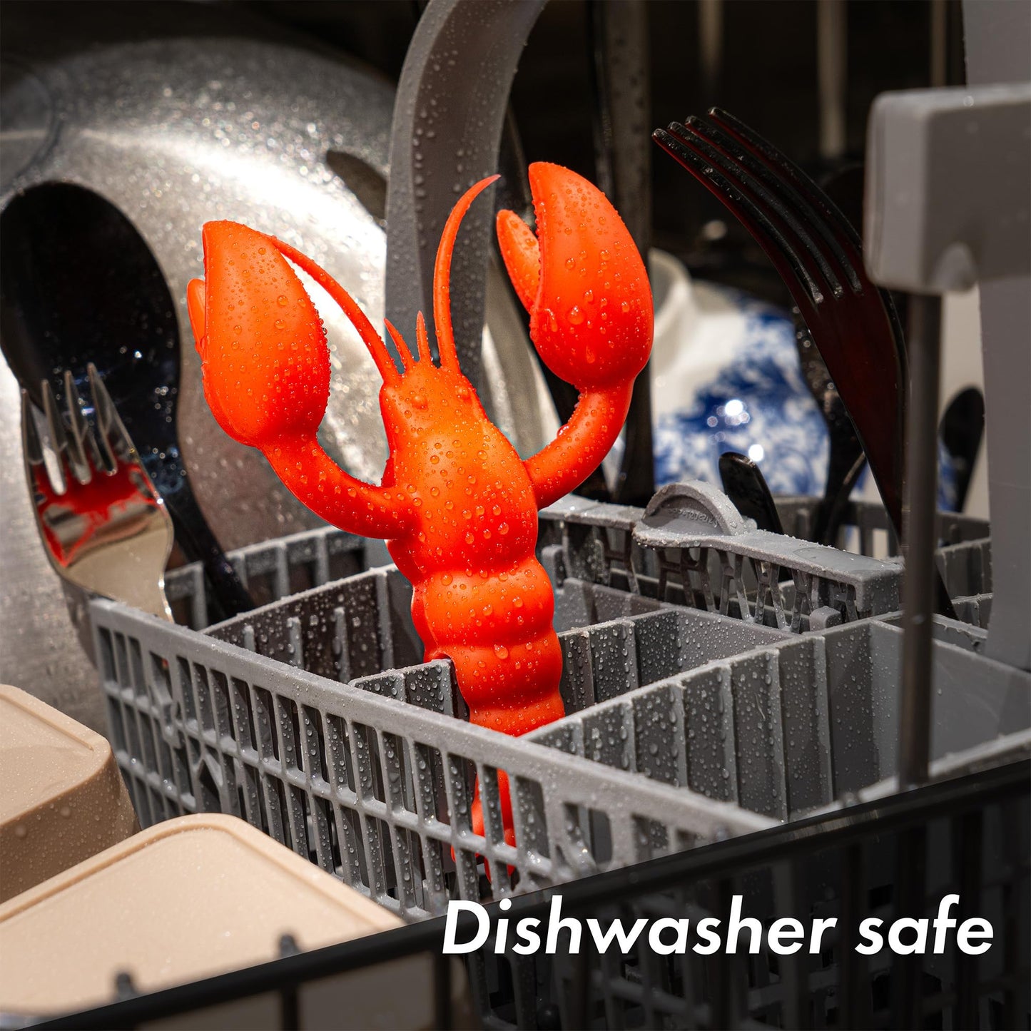 tögö The Lobster Silicone Utensil Rest - Kitchen Gifts, Silicone Spoon Rest for Stove Top - Heat-Resistant, Funny Kitchen Gifts, Cooking Gifts - Non-Slip Spoon Holder Stove Organizer