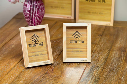 Wooden Picture Frames 8x10 Inch Set of 2, 100% Eco Unfinished Wood with Real Glass