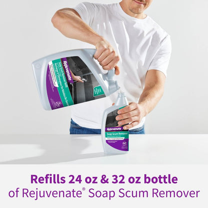 Rejuvenate Soap Scum Remover Refill Easily Dissolves Soap Scum Without Scrubbing, 1 Gallon
