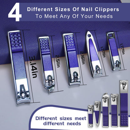 Manicure Set 30 in 1 Nail Clipper set, REDFLOW nail clippers, fingernail & toenail clippers, Manicure Tools, pedicure tools, Suitable for Travel Manicure Kit, Nail Set Kit With Everything Profe
