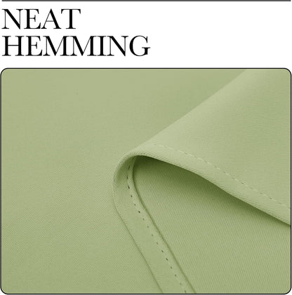 NICETOWN Thermal Insulated Blackout Curtains - Sage Green Grommet Drapes for Bedroom | 42 x 63 Inches