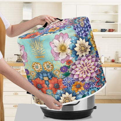 Insulated Pressure Cooker Appliance Cover: 8 Qt Dust Cover with Pocket for Spoon, Air Fryer, and Rice Cooker