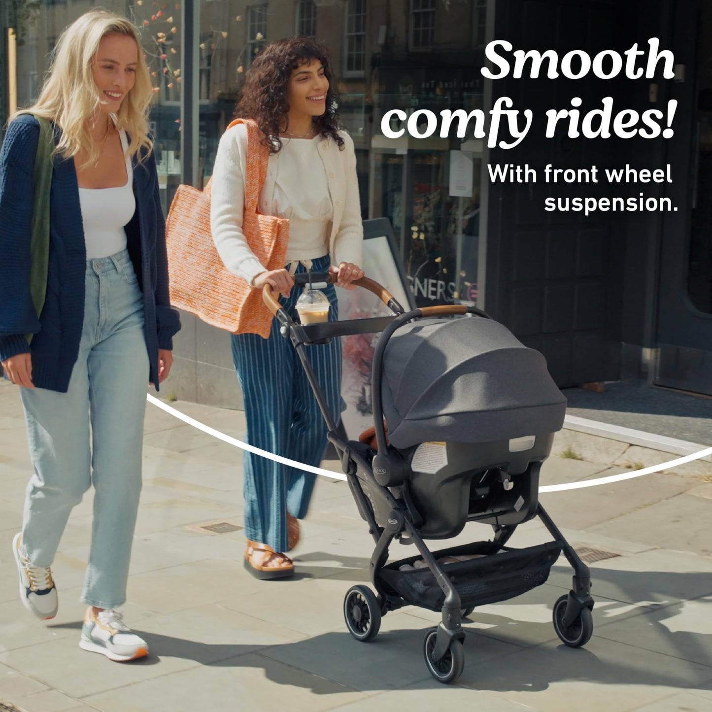 Graco® Gomax Next Gen Travel System, Car Seat Stroller Combo, Rear Facing Infant Car Seat, Compact Stroller for Travel