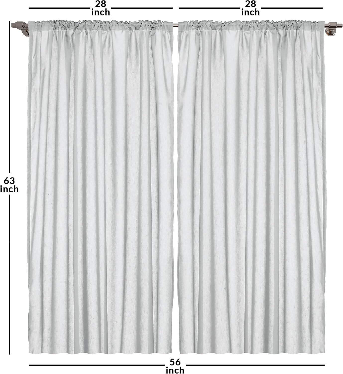 Ambesonne Pink Polka Dots Window Curtains - Monochrome Layout Pattern, Lightweight Decor 2-Panel Set with Rod Pocket,