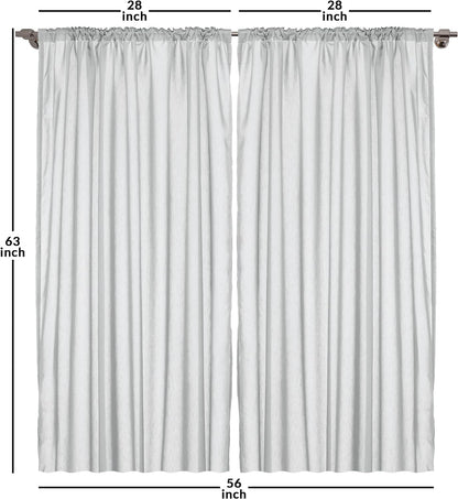 Ambesonne Leopard Print Curtains - Modernized Animal Skin Elements, 2 Panel Set for Living Room Bedroom, 28" x 63"
