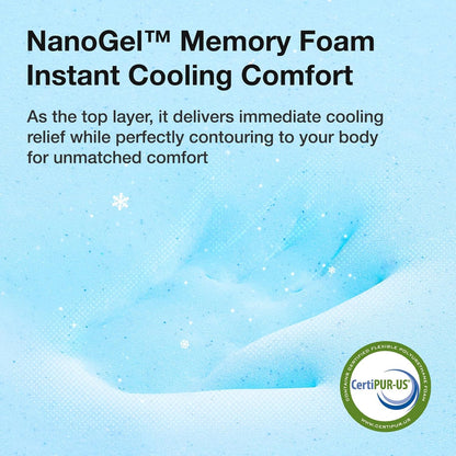 Novilla Twin Mattress - 10 Inch Gel Memory Foam for Cooling Comfort & Pressure Relief | CertiPUR-US Certified
