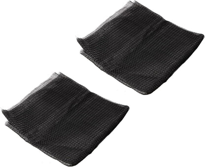 PATIKIL 47.2" x 23.6" Air Conditioner Filter Material, 2 Pack Plastic Dustproof Mesh Screen Replacement, Black