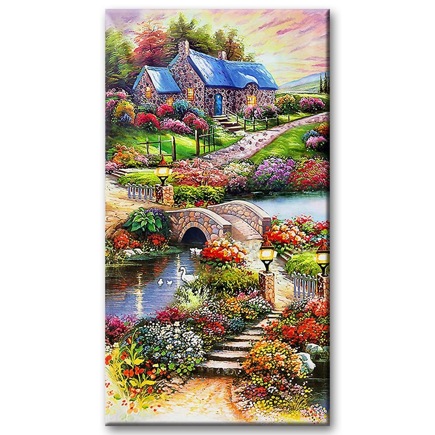YALKIN Square 5D Diamond Painting Kits for Adults, Large Diamond Art Kits Full Drill Diamond Painting Kit for Adult Beginners, DIY Crystal Picture Art for Home Wall Decor 40 x 70cm/15.7 x 27.6in