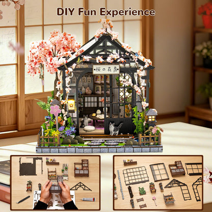 Book Nooks for Adults, DIY Miniature Dollhouse Book Nook Kit, Teens and Beginners, Japanese BookNook, Model Kits Craft Kits for Adults Teens & Book Lovers