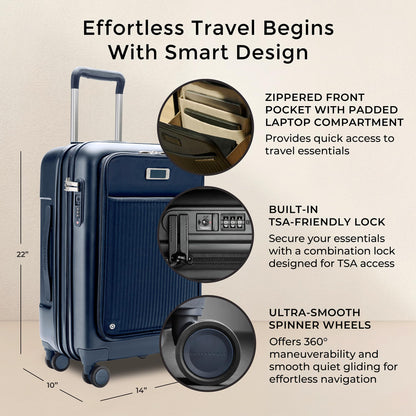 Briggs & Riley Sympatico Essential Front Pocket Carry-On Expandable Spinner