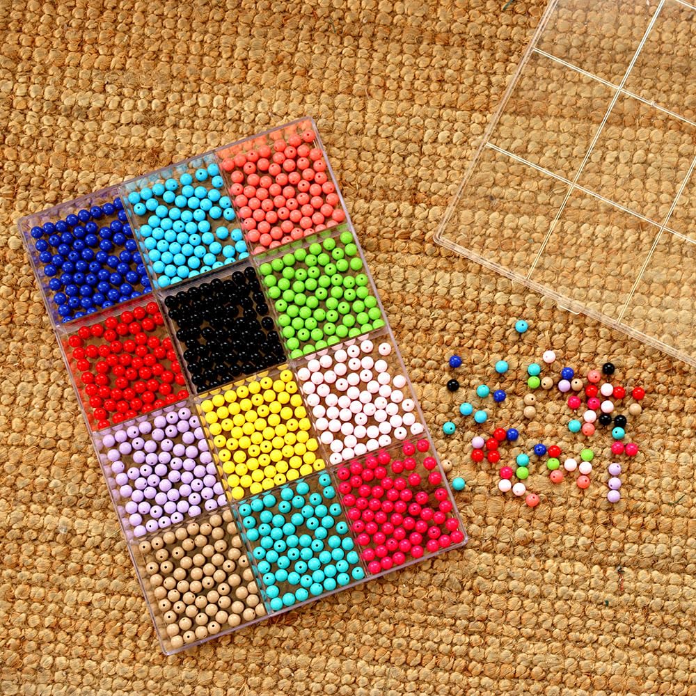 BangQiao Fixed 12 Grids Clear Plastic Storage Box with Detached Lid, Transparent Organizer Case for Bead, Button, Jewelry, Sewing Kit, DIY Accessories, Dental Supplies, Small Parts