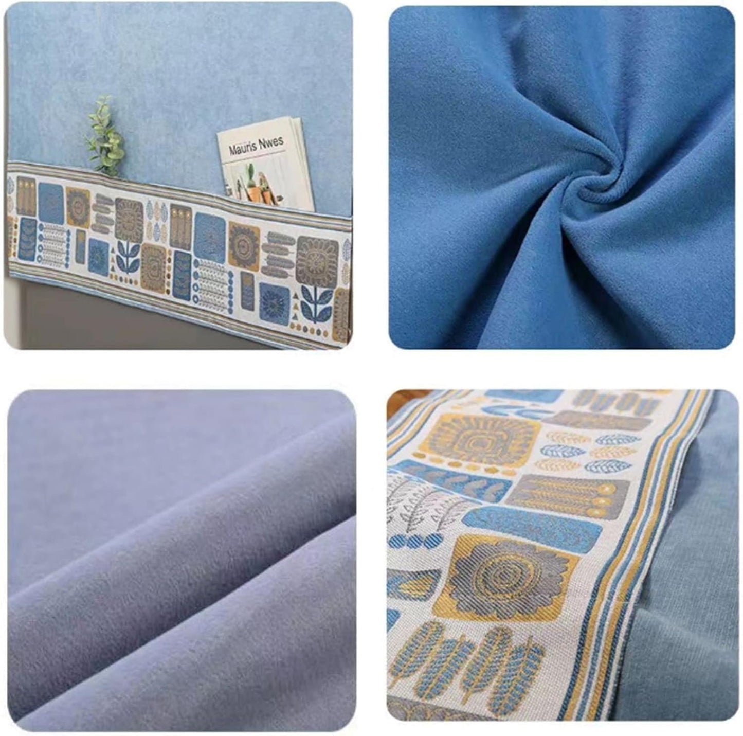 Fridge Dust Proof Cover, Multi-Purpose Washing Machine Top Cover with Storage Pockets, Non-Slip 71IN x 21IN/180CM x 55CM