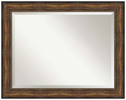 Amanti Art Bronze Wall Mirror 38x48 Ballroom Bronze Rectangle Bathroom Mirror for Wall Decor Living Room, X-Large Traditional Frame, Hangs Horizonally and Vertically, Bathroom Decor, Beveled Edge