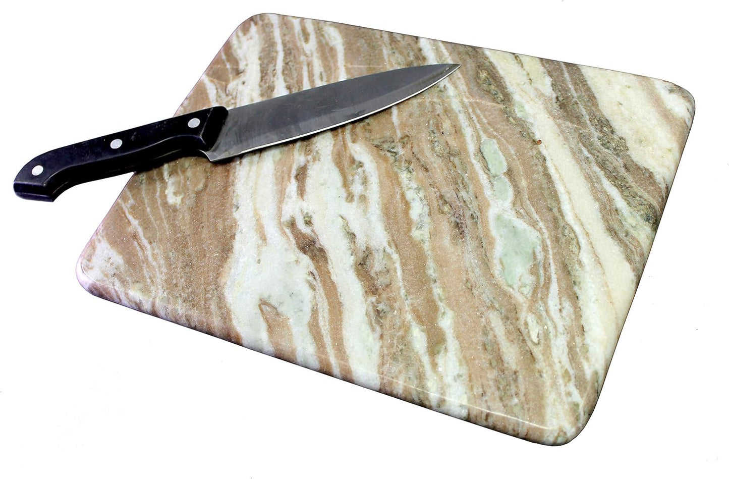 KLEO Marble Chopping Board, Cutting Board, Cheese Platter, Kitchen Appliance, 9" x 12", Beige