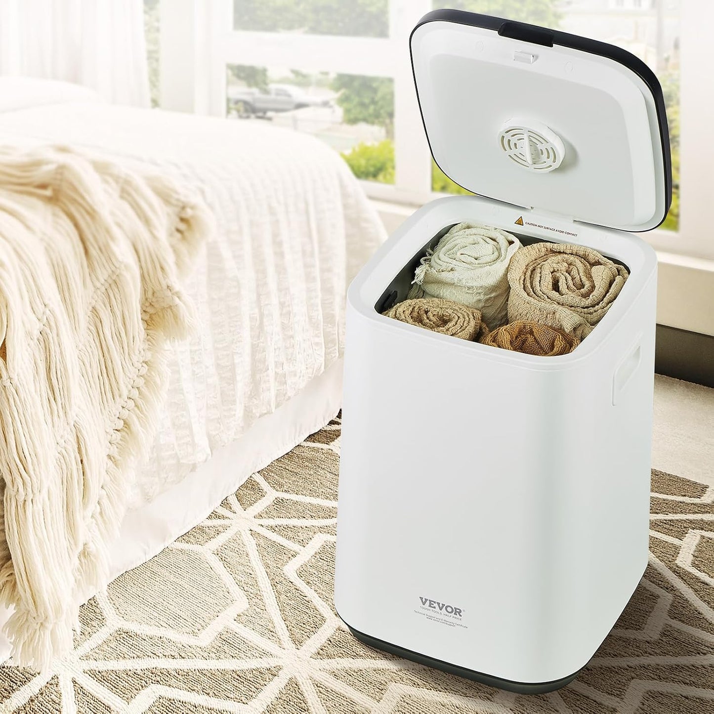 VEVOR Towel Warmers for Bathroom, Towel Warmer Bucket Auto Shut Off for Spa Fits up to 3 Oversized Towels, Blankets, Clothes, Bathrobes, PJ's and More