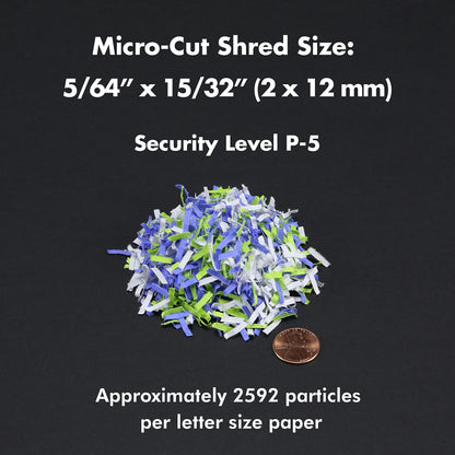 Aurora Professional Grade 10-Sheet High Security Micro-Cut Paper and Credit Card Shredder/ 60 Minutes/Security Level P-5, White
