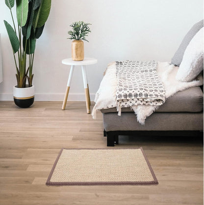 Beavorty Bamboo Rug Woven Straw Seat Cushion, Japanese Style Rattan Futon Sitting Pad for Zen Garden Yoga
