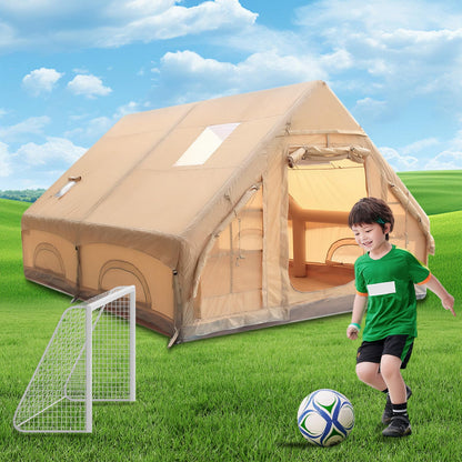 LivialyCity Inflatable Camping Tent Waterproof Windproof Glamping Camping Tents House for 4 Seasons