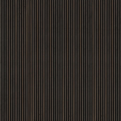 MSI 4-Pack Acoustic Wood Slat Wall Panels for Interior Decor, 3D Fluted Sound Absorbing Wood Paneling for Accent Wall Ceiling Kitchen Living Room Bedroom, Eco-Friendly MDF - 9.5 in. x 94.5 in. - Umber