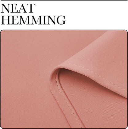 NICETOWN Grommet Blackout Curtains - Light Blocking Draperies for Bedroom & Nursery | Coral, 2 Panels (W42 x L63)
