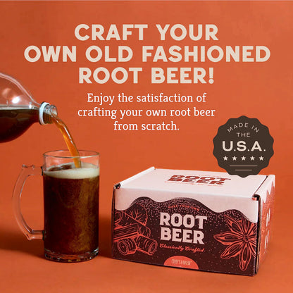 Craft A Brew - DIY Make Your Own Craft Root Beer - Complete Equipment and Supplies - Starter Home Brewing Kit - 1 Gallon