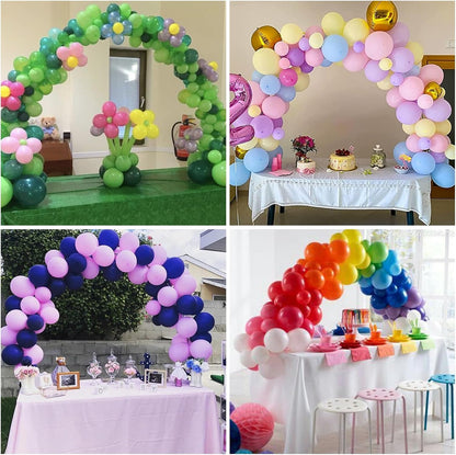 RUBFAC Balloon Arch Kit - Adjustable Black Stand for Table Decorations | Perfect for Parties & Events