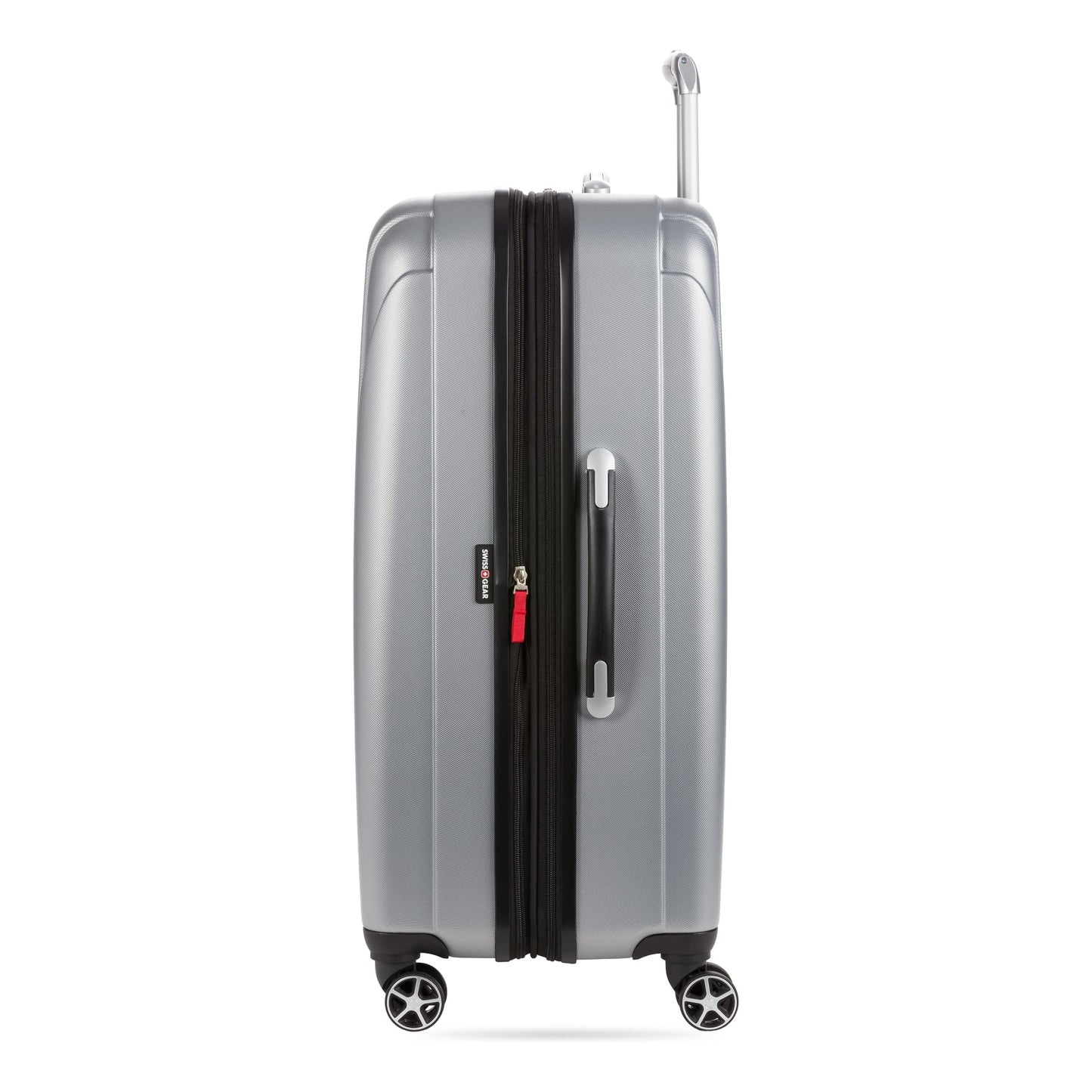 SwissGear 7585 Hardside Expandable Luggage with Spinner Wheels, Silver, 3-Piece Set (19/23/27)