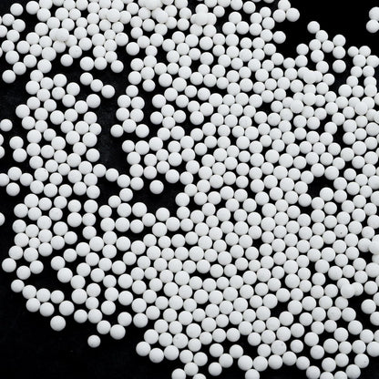 Hiceeden 8 Pounds 1/8" Round Rock Tumbling Filler Media, 3 mm Reusable Ceramic Beads Pellets, Rock Tumbling Ball Sphere Grit for Tumbler, Stone Polisher