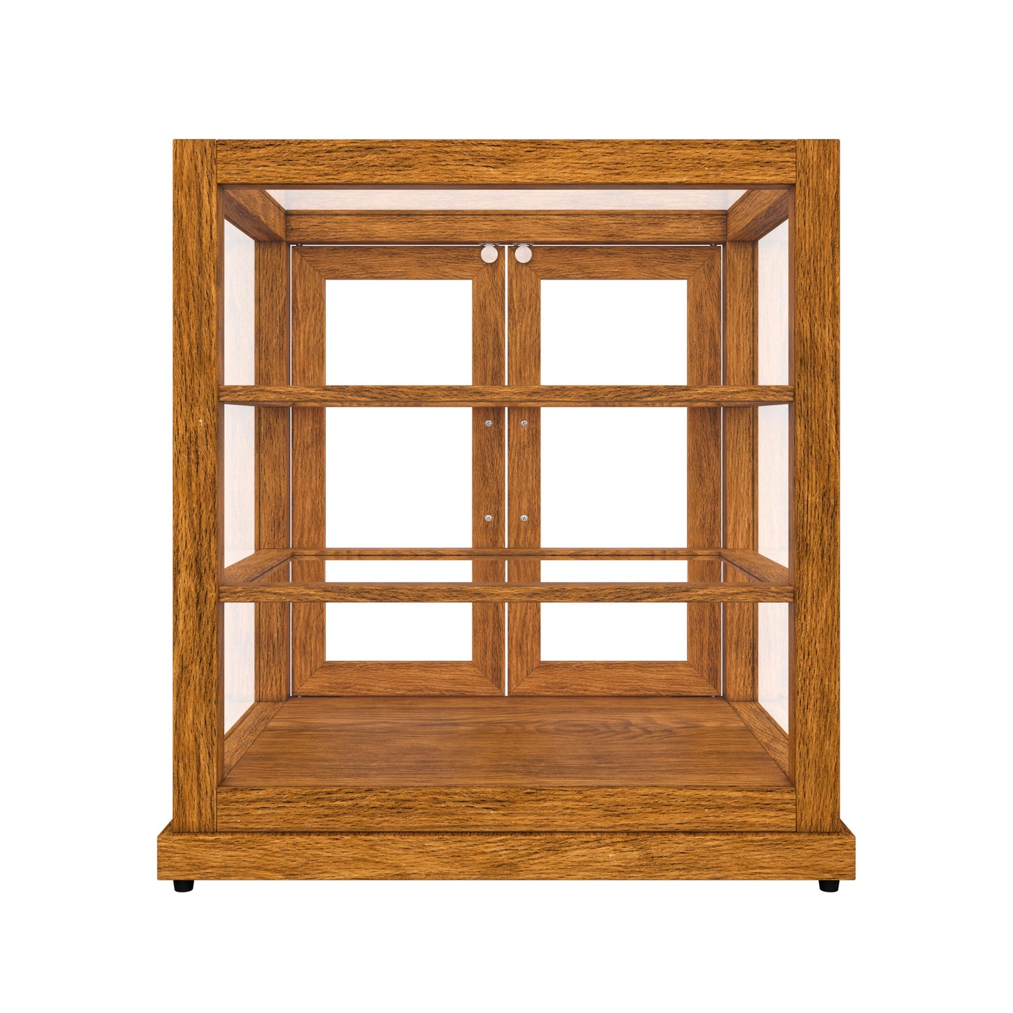 KoolMore 25 in. Light Wood Countertop Upright Dry Bakery Display Case, Pastry, Cake, and Bread Display with Tempered Glass