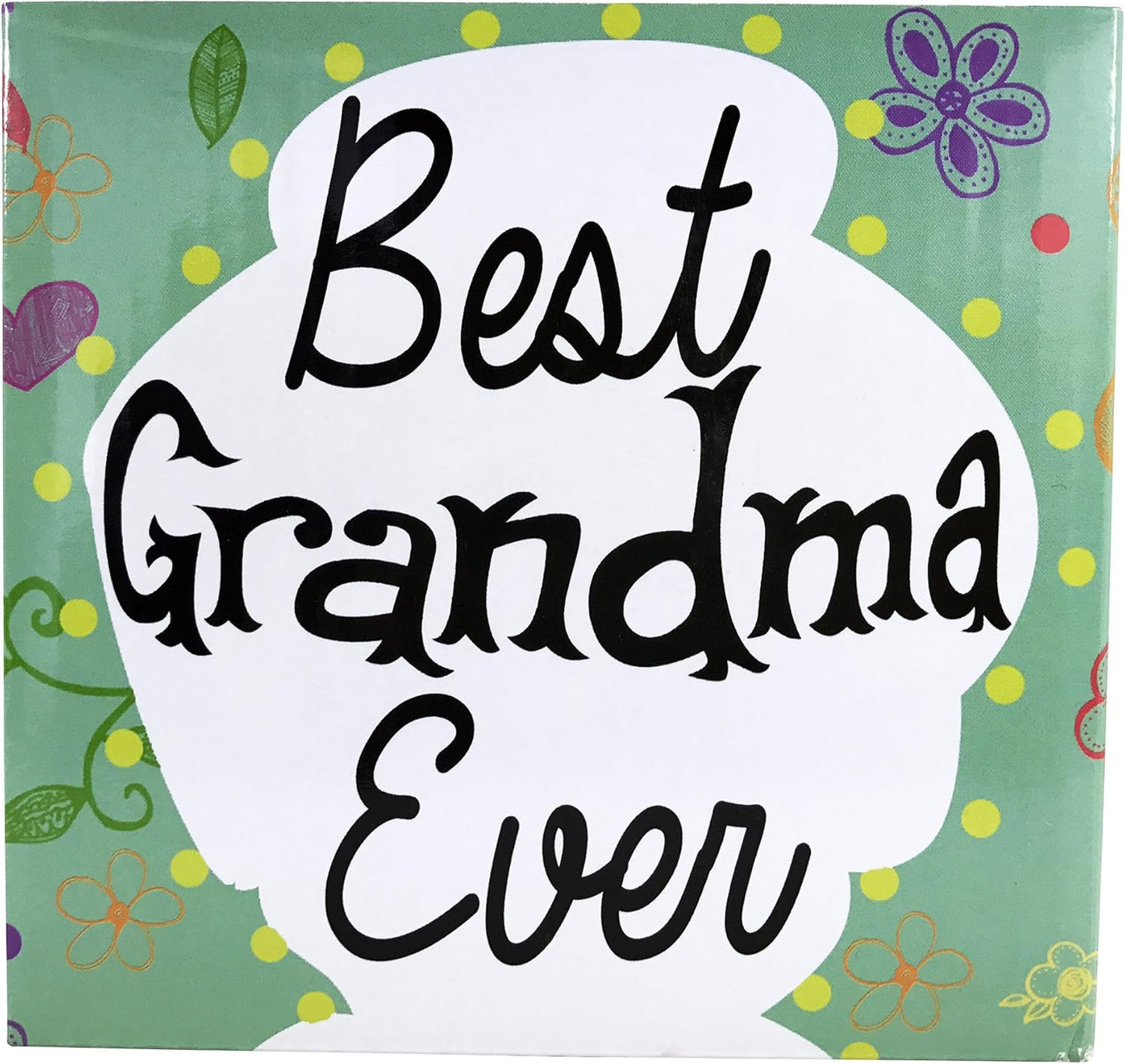 KINREX Best Grandma Ever Mug, Turquoise, 12 oz. Coffee Cup for Women, Mothers Day, Christmas, Birthday Gift