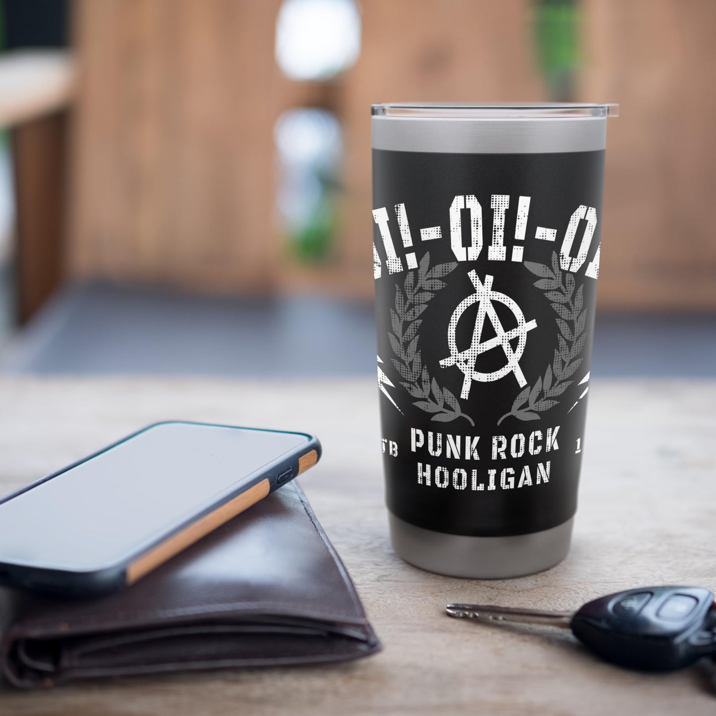 Oi Oi Oi Punk Rock Hooligan - Vintage Oi Punk Stainless Steel Insulated Tumbler