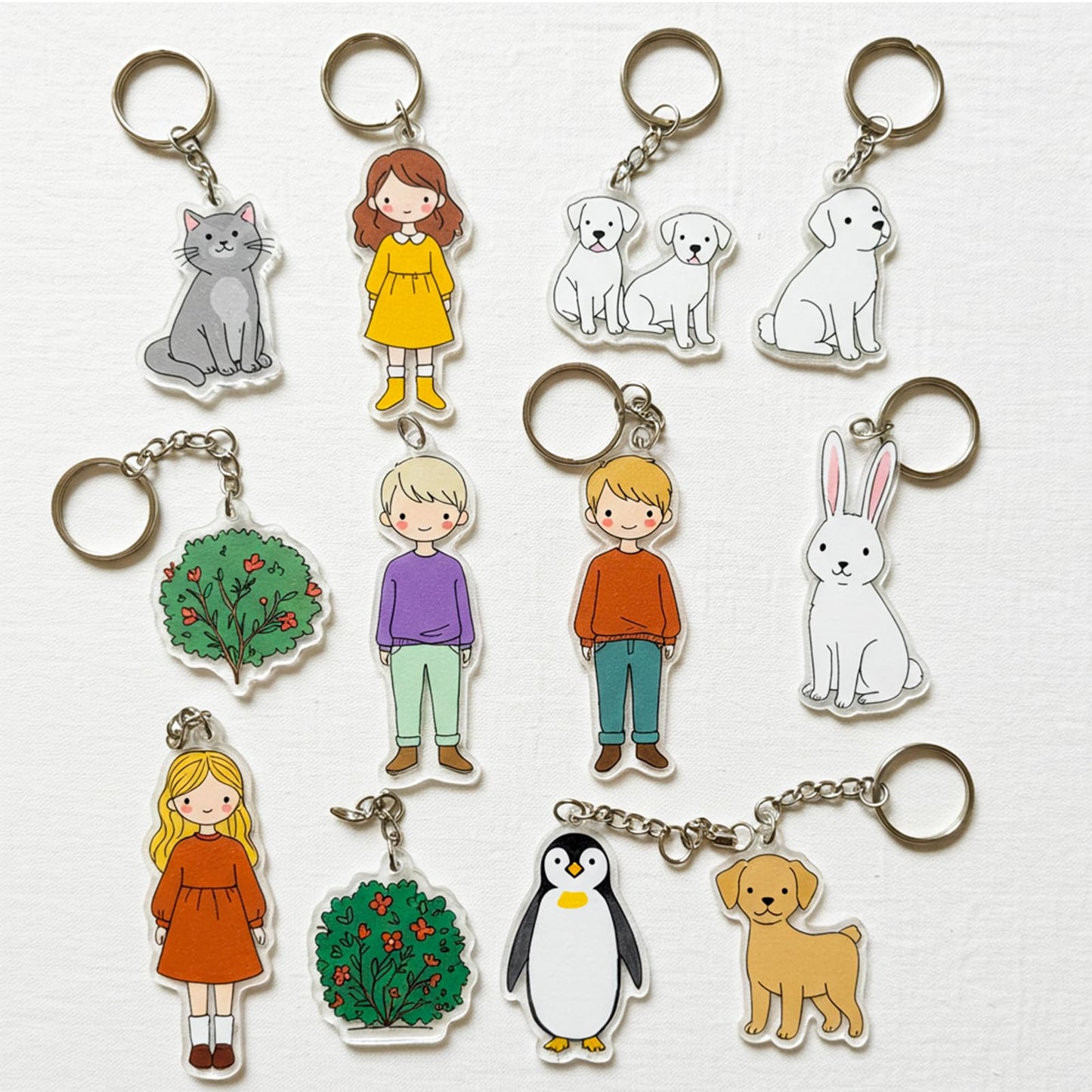 Csyidio 251 PCS Shrink Dink Keychain Kit Includes 20 Sheets Shrink Plastic Sheets, Hole Punch, Tassels, Lobster Clasps, Keychain Clip, Jump Rings, Key Ring, Great for DIY Fathers Day Crafts