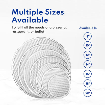 New Star Foodservice Restaurant-Grade Aluminum Pizza Baking Screen, 20-Inch (Pack of 1)