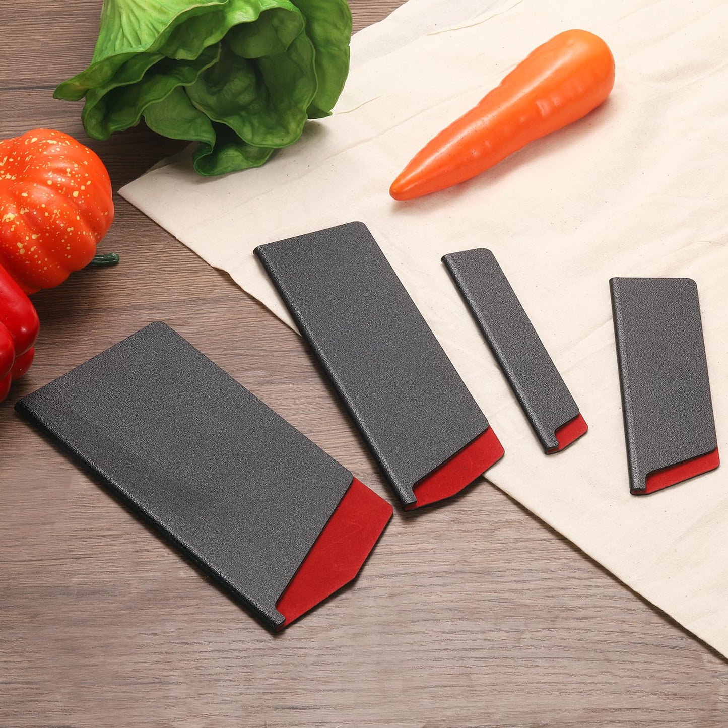 uxcell 3Pcs Knives Edge Guard, 9.8"x2.2" ABS Knife Cover Sleeves Blade Protector Universal Knife Sheath for Home Kitchen