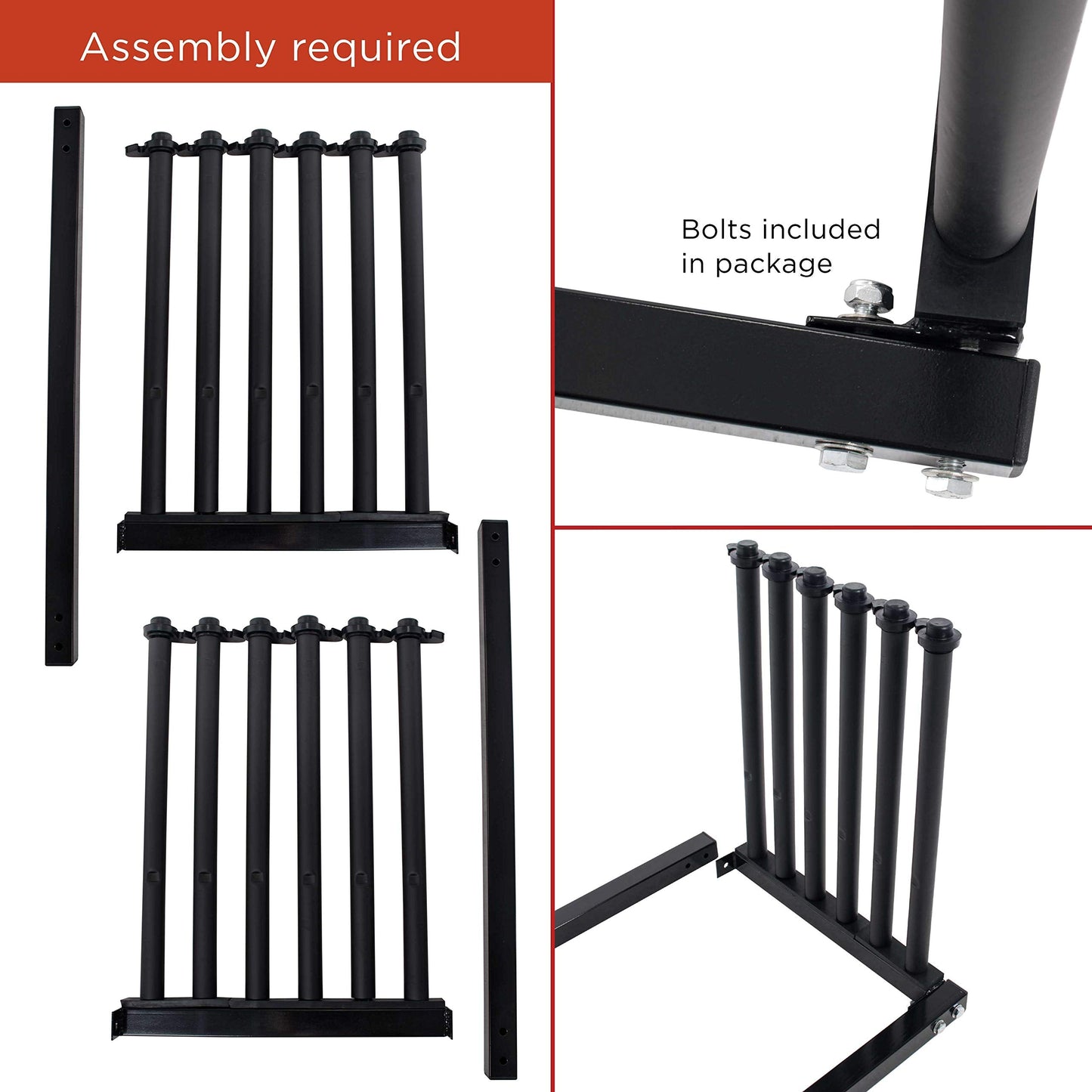 TCP Global 5-Lite Truck Bed Windshield Rack - Mobile 5 Slot Auto Glass Cargo Protection Management Rack - Safety Rubber Foam Pads, Mast Locks - Replacement Windshield Window Holder