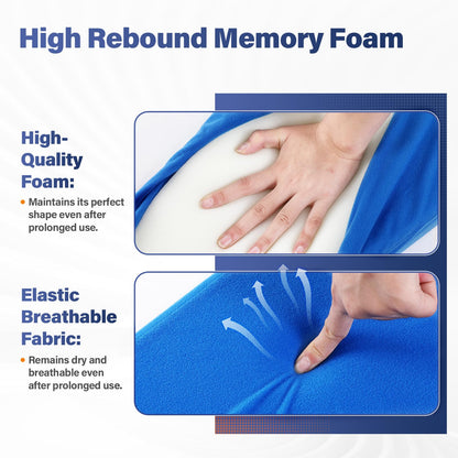 Eizome Hip Abduction Pillow- Pillow for Hip Replacement Surgery for Leg Support and Prevention of Dislocation - Suitable for The Elderly, Disabled, and postoperative Patients